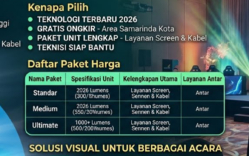 rental proyektor samarinda 2026